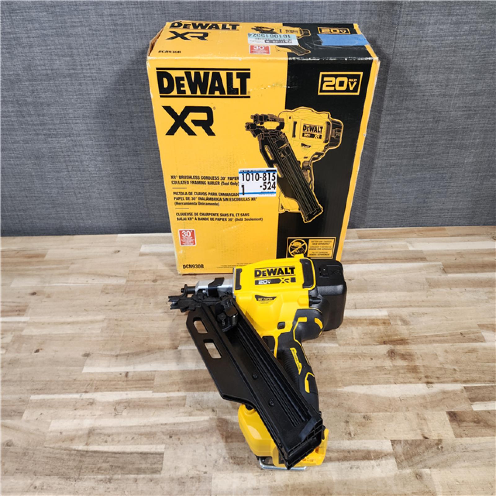 HOUSTON LOCATION - AS-IS DEWALT 20V 30 Degree Cordless Framing Nailer (Tool-Only)