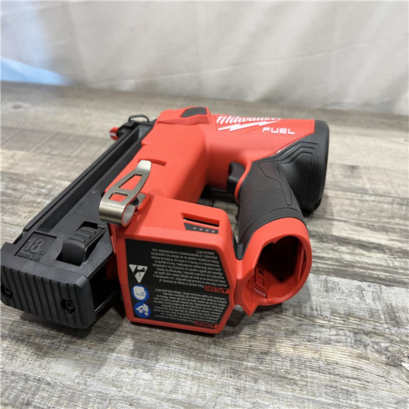 AS-IS Milwaukee FUEL 12-Volt Lithium-Ion Brushless Cordless 18-Gauge 1-1/2 in. Compact Brad Nailer (Tool-Only)