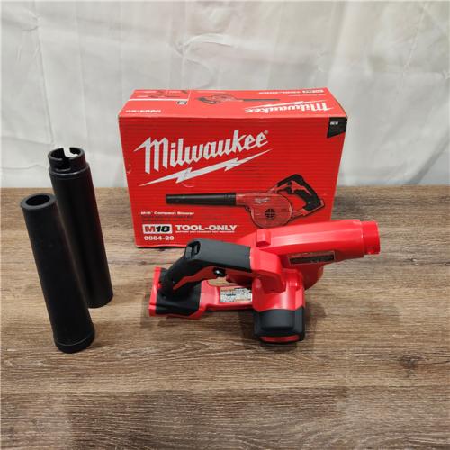 AS-IS Milwaukee M18 18-Volt Lithium-Ion Cordless Compact Blower (Tool-Only)