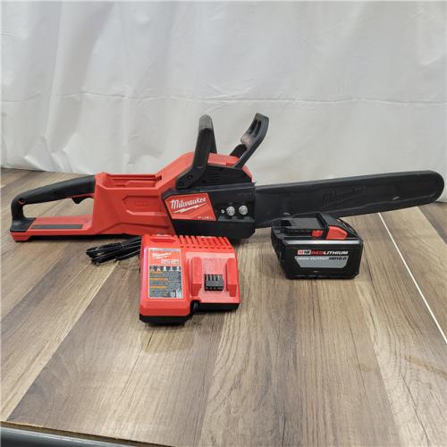 AS-IS Milwaukee 2727-21HD 18V M18 FUEL Lithium-Ion 16 Brushless Cordless Chain Saw Kit 12.0 Ah
