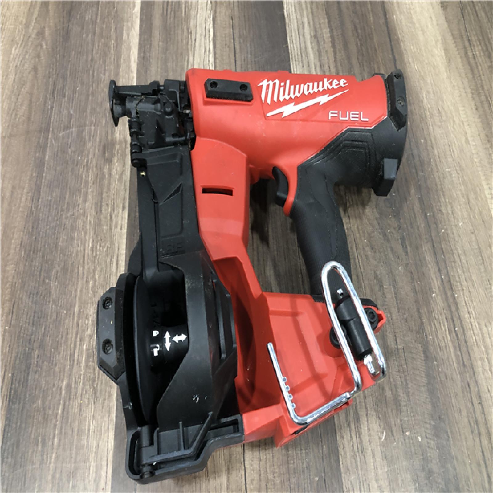 AS-IS Milwaukee FUEL 18-Volt Lithium-Ion Brushless Cordless Coil Roofing Nailer (Tool Only)
