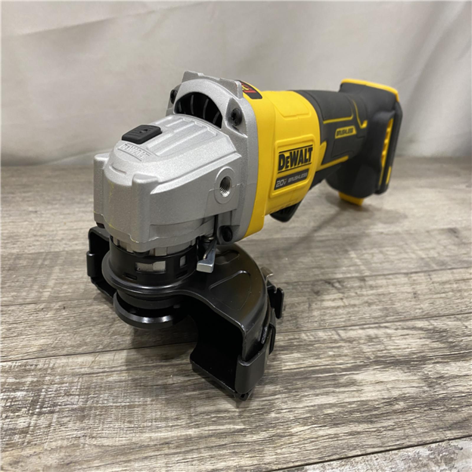 AS-IS DEWALT 20V MAX Cordless Brushless 4-1/2 in. Angle Grinder with Paddle Switch (Tool Only)