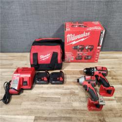 HOUSTON LOCATION - AS-IS Milwaukee 18V Lithium-Ion Cordless Drill Driver/Impact Driver Combo Kit