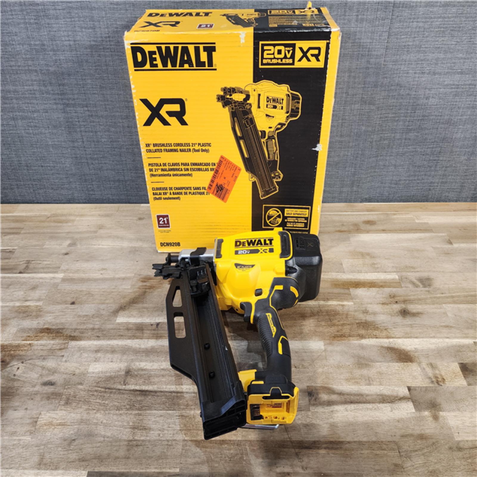 HOUSTON LOCATION - AS-IS DEWALT 20-Volt 21° Cordless Framing Nailer (Tool-Only)