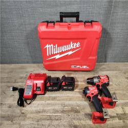 HOUSTON LOCATION - AS-IS MILWAUKEE FUEL 18V Lithium-Ion Brushless Cordless Hammer Drill and Impact Driver Combo Kit