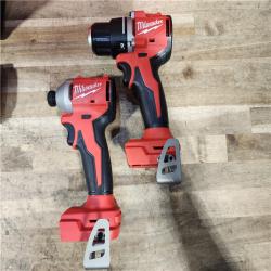 HOUSTON LOCATION - AS-IS Milwaukee 18V Lithium-Ion Brushless Cordless Compact Drill/Impact Combo Kit