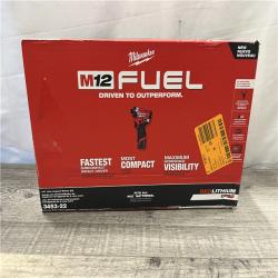 NEW - Milwaukee FUEL 12V Lithium-Ion Brushless Cordless 1/4 in. Hex Impact Driver Kit