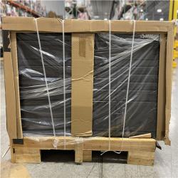 DALLAS LOCATION - HUSKY  Heavy Duty 56 in. W x 27.6 in. D 10-Drawer Matte Black Mobile Workbench Cabinet with Wood Top  Pegboard and Top Cabinets