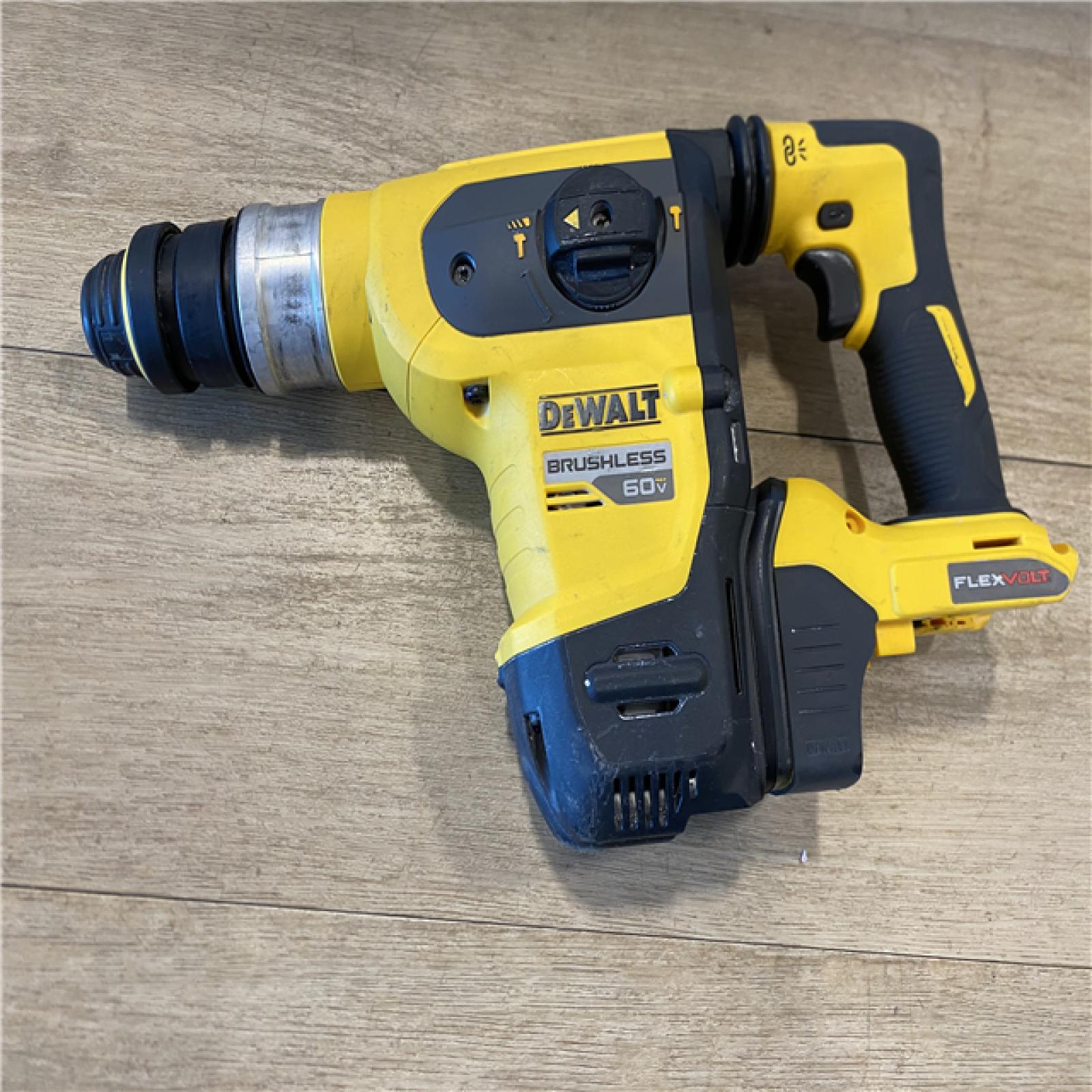 AS-IS DEWALT FLEXVOLT 60V MAX Cordless 1-1/4 in. SDS Plus Rotary Hammer (Tool Only)