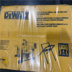 NEW - DEWALT 15 Amp Corded 8-1/4 in. Compact Jobsite Tablesaw with Compact Table Saw Stand