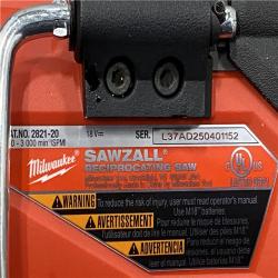 AS-IS Milwaukee FUEL GEN-2 18V Lithium-Ion Brushless Cordless SAWZALL Reciprocating Saw (Tool-Only)