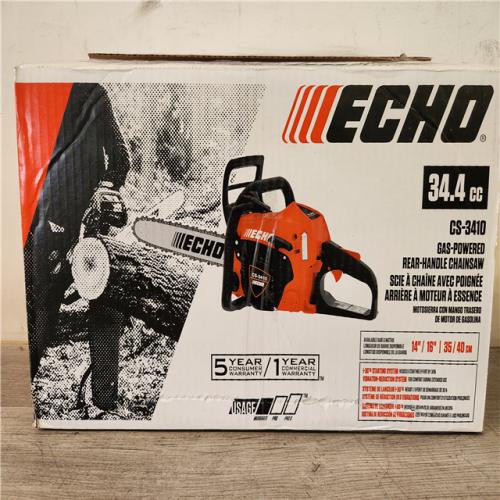 Phoenix AS-IS ECHO 14 in. 34.4 cc Gas 2-Stroke Rear Handle Chainsaw with Automatic Chain Oiler (No Chain)