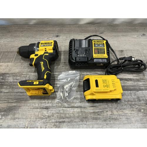 AS-IS DEWALT Atomic 20V Lithium-Ion Cordless Compact 1/2 in. Drill/Driver Kit