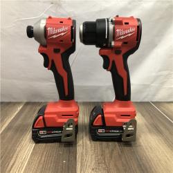 AS-IS Milwaukee 18V Lithium-Ion Brushless Cordless Compact Drill/Impact Combo Kit