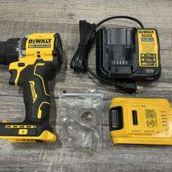 AS-IS DEWALT Atomic 20V Lithium-Ion Cordless Compact 1/2 in. Drill/Driver Kit
