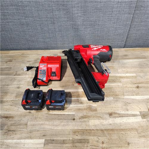 HOUSTON LOCATION - AS-IS Milwaukee 2744-20 M18 FUEL 3-1/2 in. 18-Volt 21-Degree Lithium-Ion Brushless Cordless Framing Nailer W/ (2) BATTERY & CHARGER