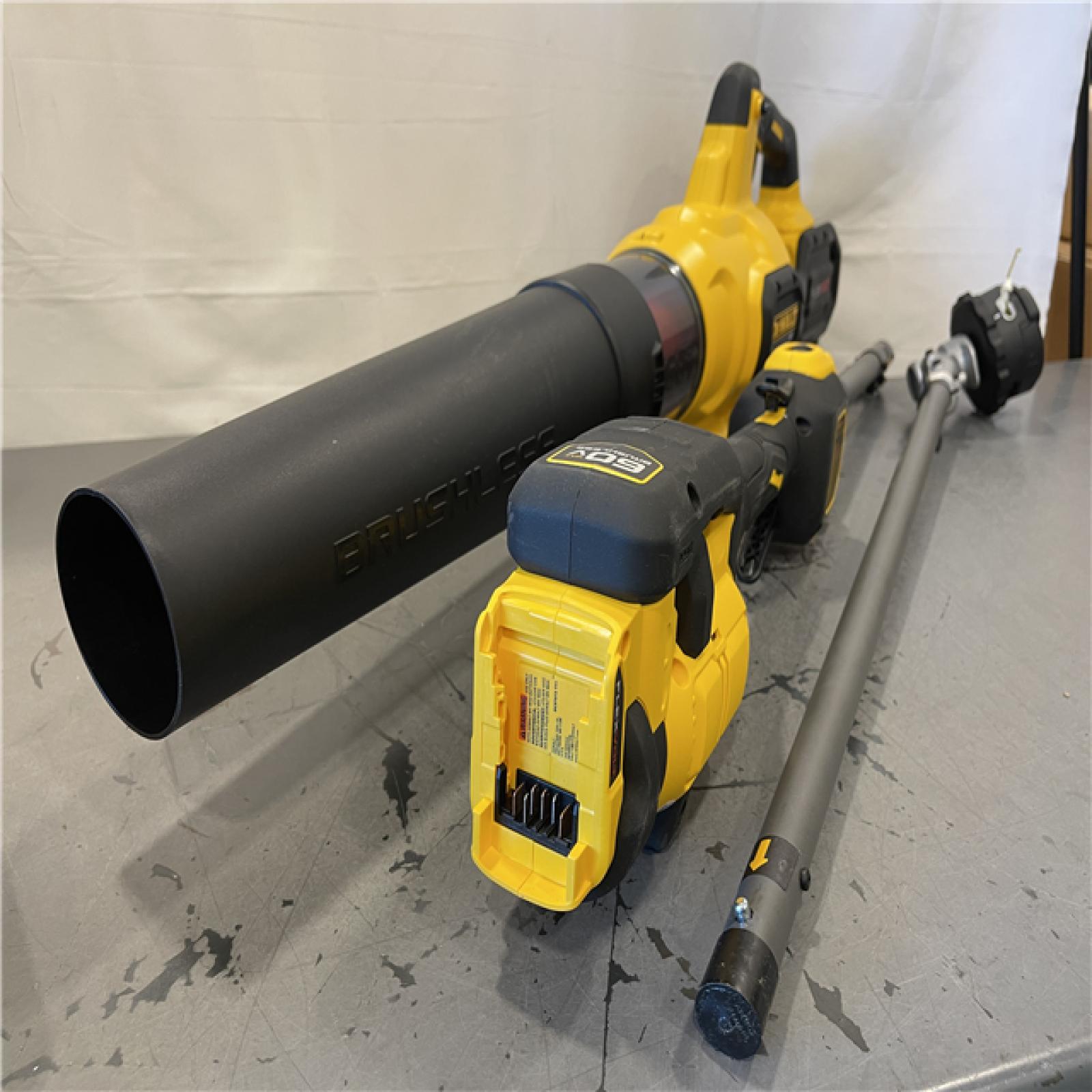 AS-IS - DeWalt FLEXVOLT 60V MAX Cordless Battery Powered String Trimmer & Blower Combo Kit