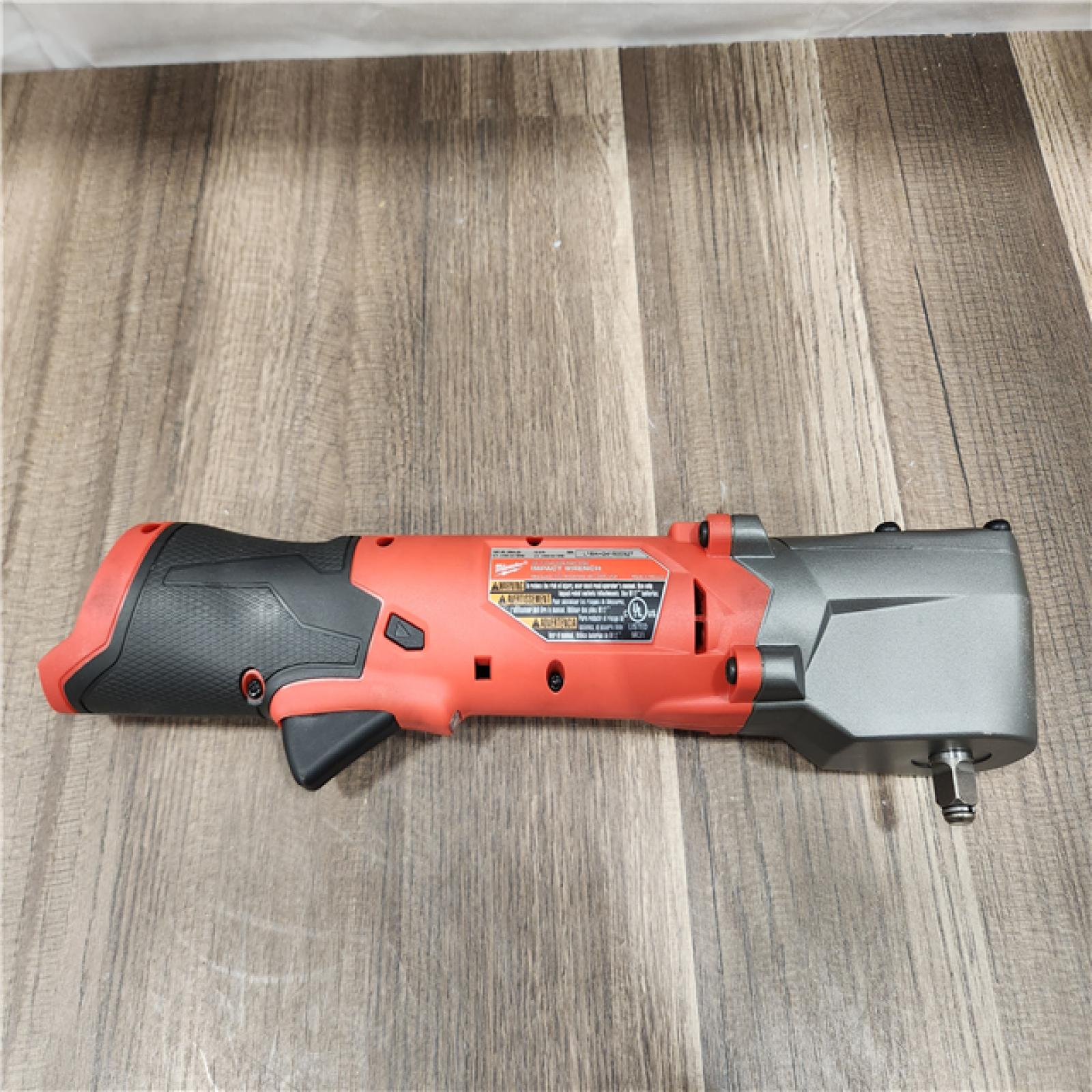 AS-IS- Milwaukee M12 FUEL 12V Lithium-Ion Brushless Cordless 3/8 in. Right Angle Impact Wrench (Tool-Only)