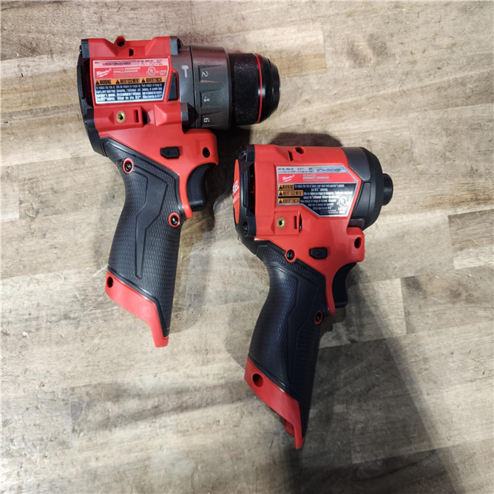 HOUSTON LOCATION - AS-IS (APPEARS LIKE NEW) Milwaukee M12 FUEL Cordless 2-Tool Combo Kit: 1/2Hammer Drill  1/4Hex Impact Driver 3497-22