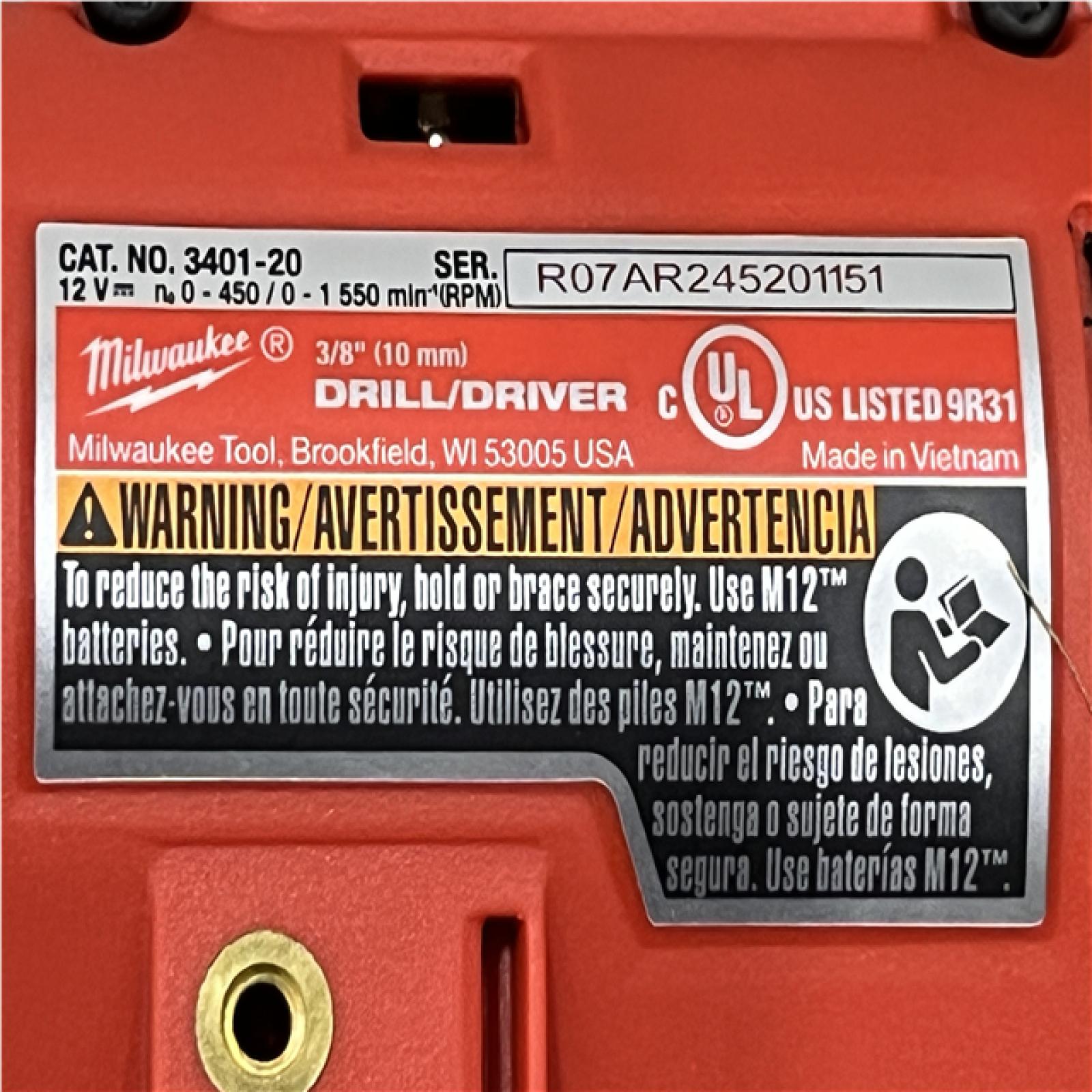 AS-IS Milwaukee 12-Volt Lithium-Ion Brushless Cordless Subcompact Drill and Impact Driver Combo Kit