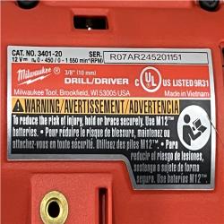 AS-IS Milwaukee 12-Volt Lithium-Ion Brushless Cordless Subcompact Drill and Impact Driver Combo Kit