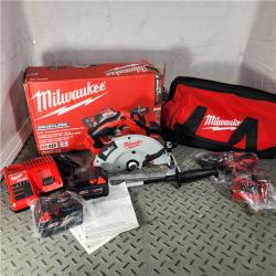 Houston Location - As-Is Milwaukee 2992-22 18V M18 Lithium-Ion Brushless Cordless 2-Tool Combo Kit with 1/2 Hammer Drill/Driver and 7-1/4 Circular Saw 4.0 Ah - Appears IN NEW Condition