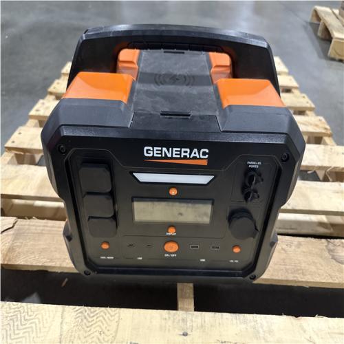 CALIFORNIA AS-IS GENERAC 1600W Output / 3200 Peak 1086Wh Portable Battery Power Station with Push Button