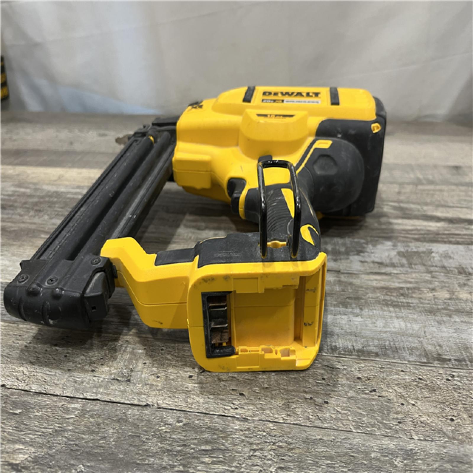 AS-IS DEWALT 20V MAX XR Lithium-Ion Electric Cordless 18-Gauge Brad Nailer (Tool Only)