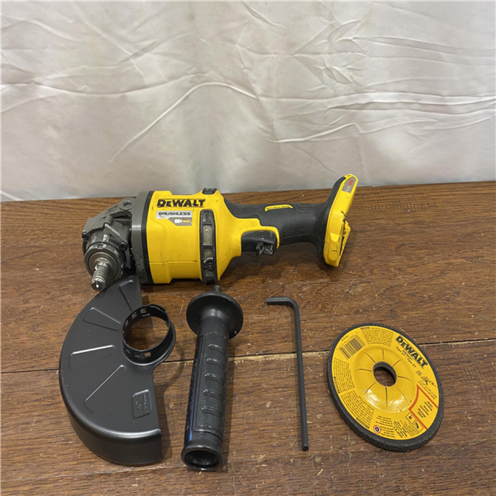 AS-IS DEWALT 60V MAX Cordless Brushless 4.5 in. to 6 in. Small Angle Grinder with Kickback Brake (Tool Only)