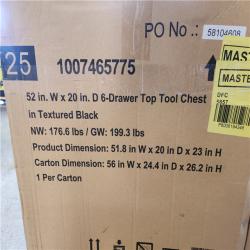 Phoenix NEW Husky Tool Storage 52 in. W x 20 in. D Heavy Duty Rolling Tool Chest Combo in Matte Black (SEALED)