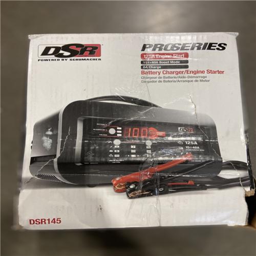 AS-IS - Schumacher Electric DSR Professional Grade 6 and 12 Volt, 125 Peak Amps, Battery Charger and Engine Starter