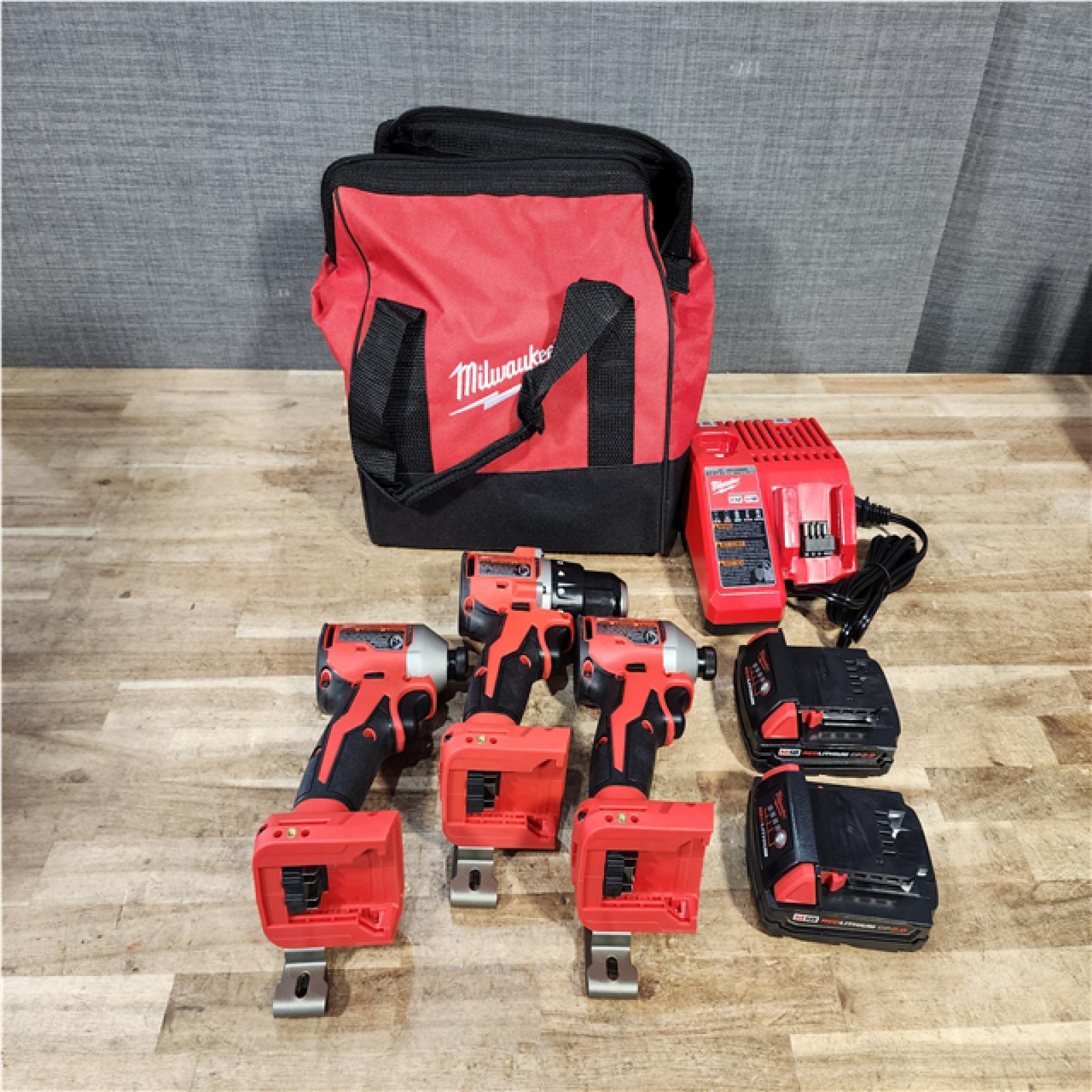 Houston Location AS-IS Milwaukee Drill and Impacts QTY/2 and Batteries QTY/2 and Charger