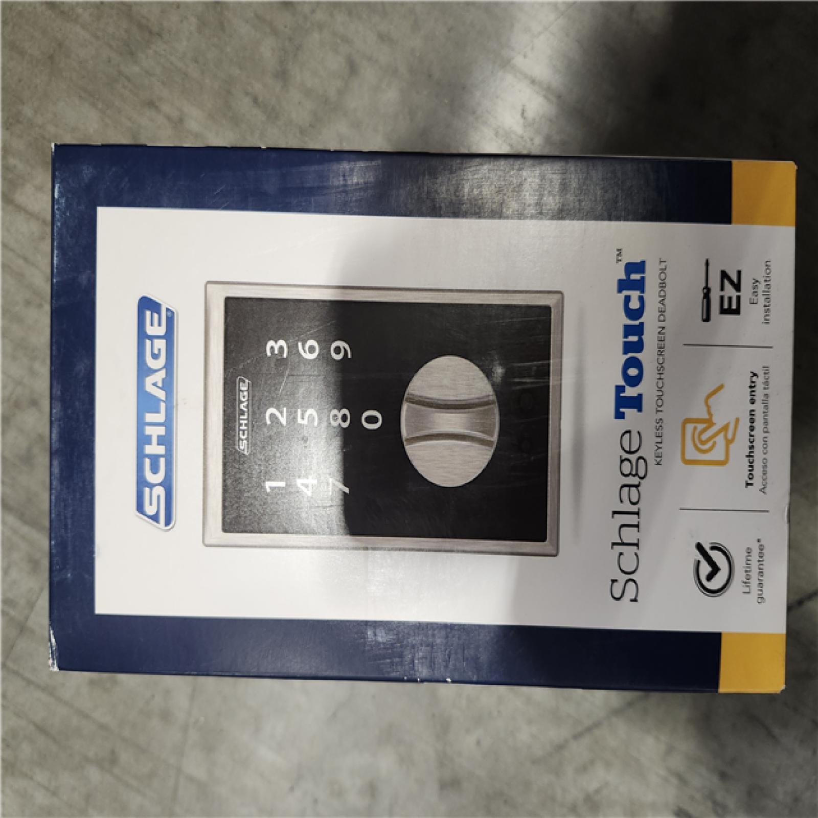 NEW! -Schlage Satin Nickel Steel Touch Deadbolt