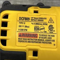 AS-IS DEWALT Atomic 20V Max Lithium-Ion Brushless Cordless Compact 1/4 in. Impact Driver Kit