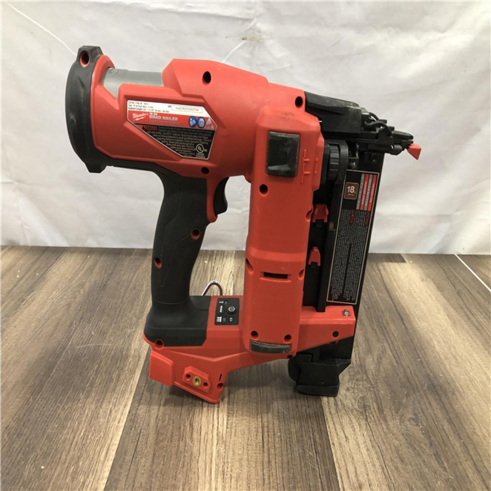 AS-IS Milwaukee FUEL 18-Volt Lithium-Ion Brushless Cordless Gen II 18-Gauge Brad Nailer (Tool-Only)