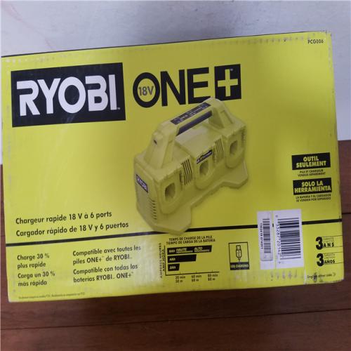 California NEW Ryobi One+ 18V 6-Port Fast Charger (Tool Only)