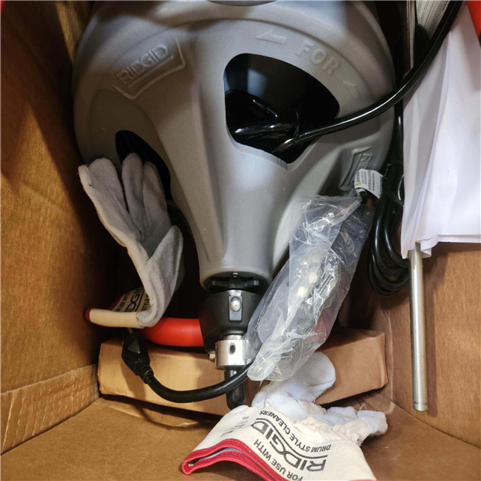 Phoenix NEW RIDGID K-400 Drain Cleaning Snake Auger 120-Volt Drum Machine with C-32IW 3/8 in. x 75 ft. Cable + 4-Piece Tool Set & Gl