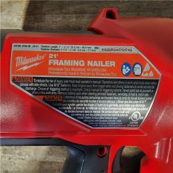 HOUSTON LOCATION - AS-IS (APPEARS LIKE NEW) Milwaukee 2744-20 M18 FUEL 3-1/2 in. 18V 21-Degree Lithium-Ion Brushless Cordless Framing Nailer (Tool-Only)