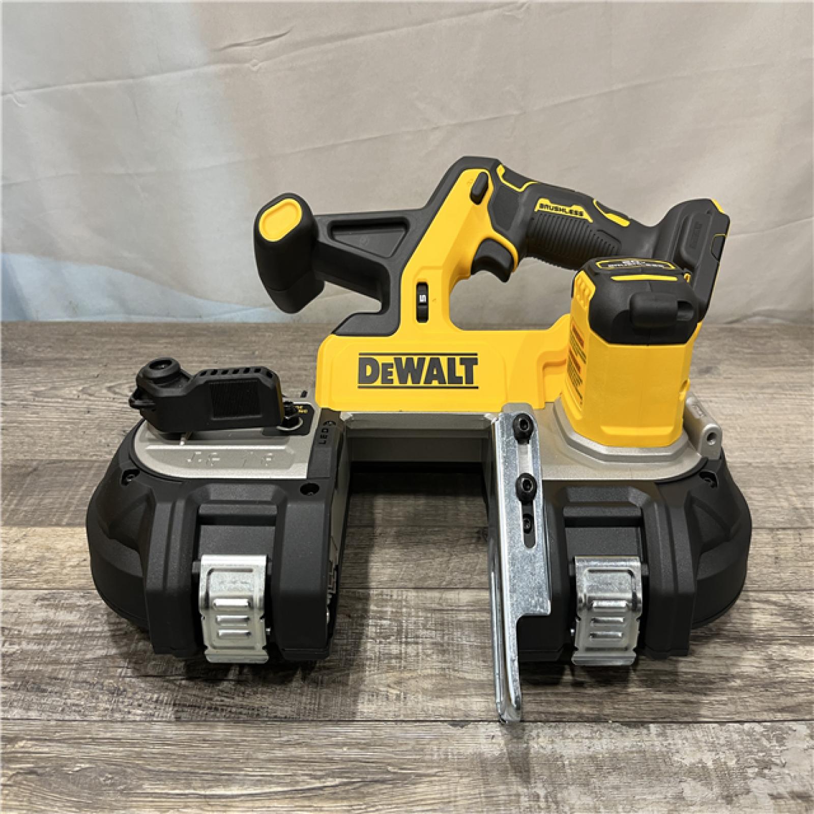 AS-IS DEWALT 20-Volt MAX 3-3/8 in. Cordless Brushless Bandsaw (Tool-Only)