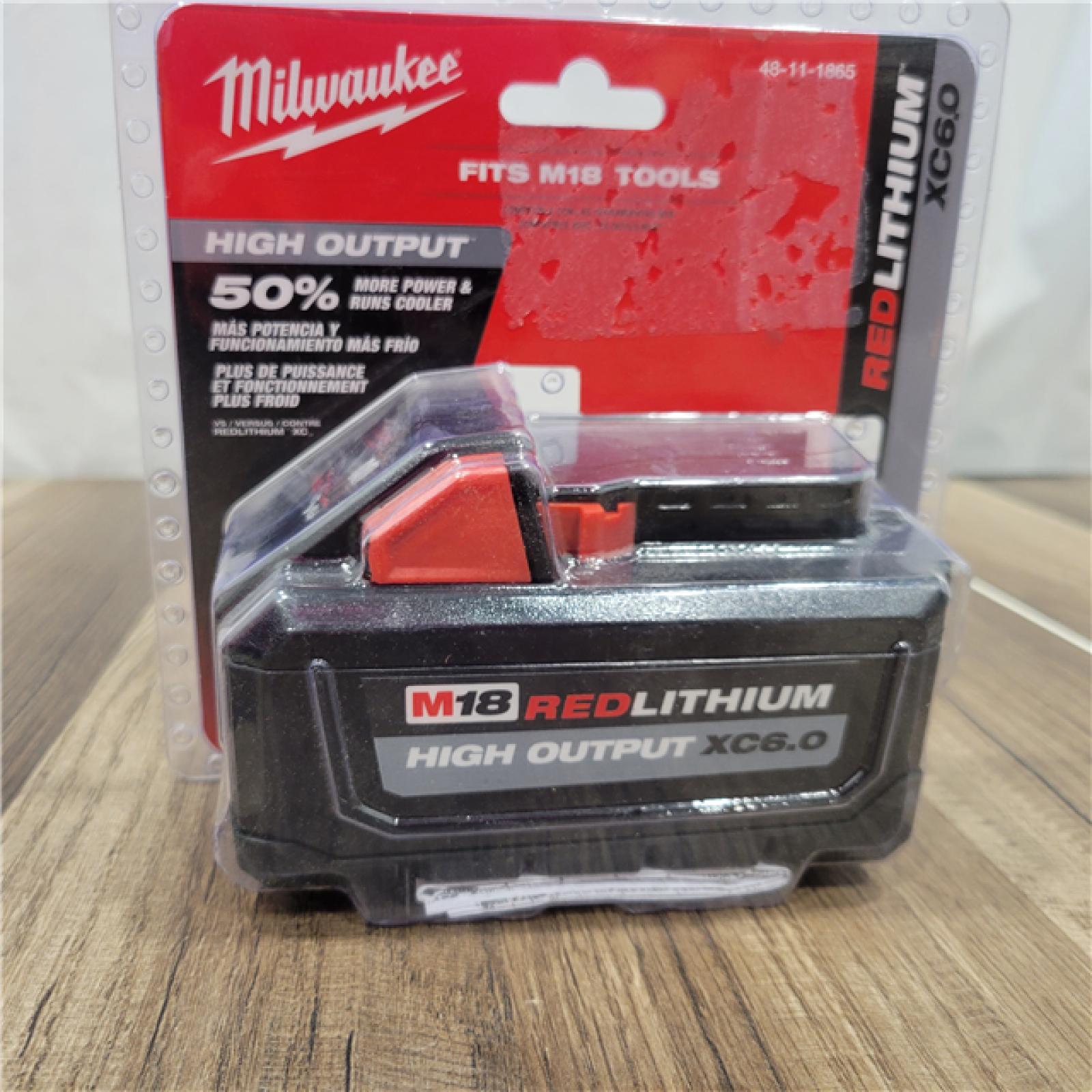 NEW! Milwaukee M18 18-Volt Lithium-Ion High Output Battery Pack 6.0Ah