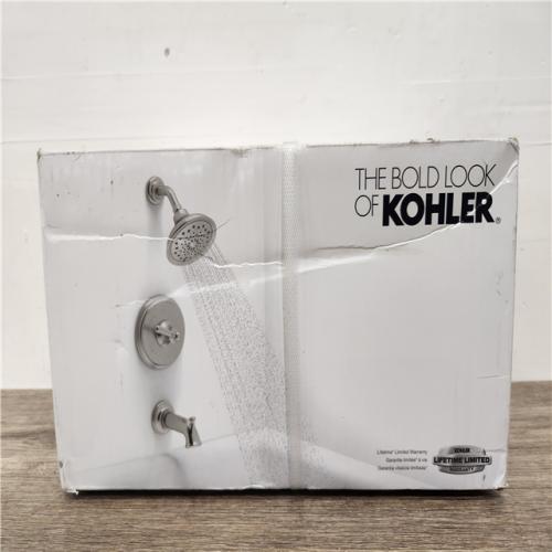 Phoenix Location NEW KOHLER Capilano Single-Handle 3-Spray Tub and Shower Faucet in Vibrant Brushed Nickel (Valve Included)