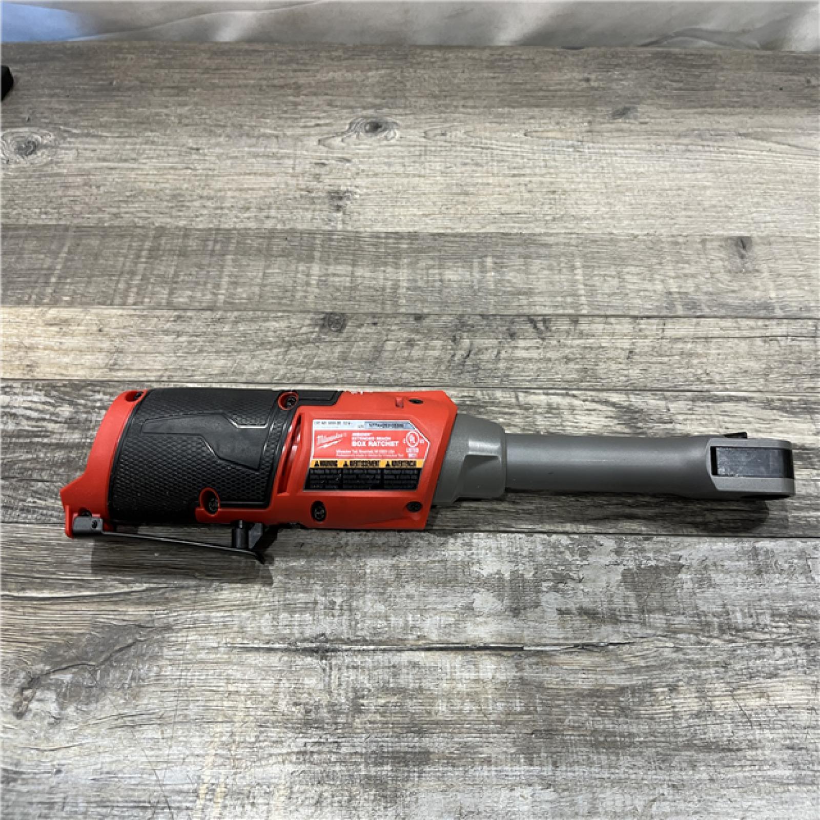 AS-IS Milwaukee FUEL INSIDER 12V Lithium-Ion Brushless Cordless 1/4 in. - 3/8 in. Extended Reach Box Ratchet (Tool-Only)