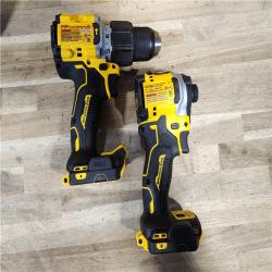 HOUSTON LOCATION - AS-IS DEWALT 20V MAX XR Hammer Drill and ATOMIC Impact Driver 2 Tool Cordless Combo Kit with (2) 4.0Ah Batteries, Charger, and Bag
