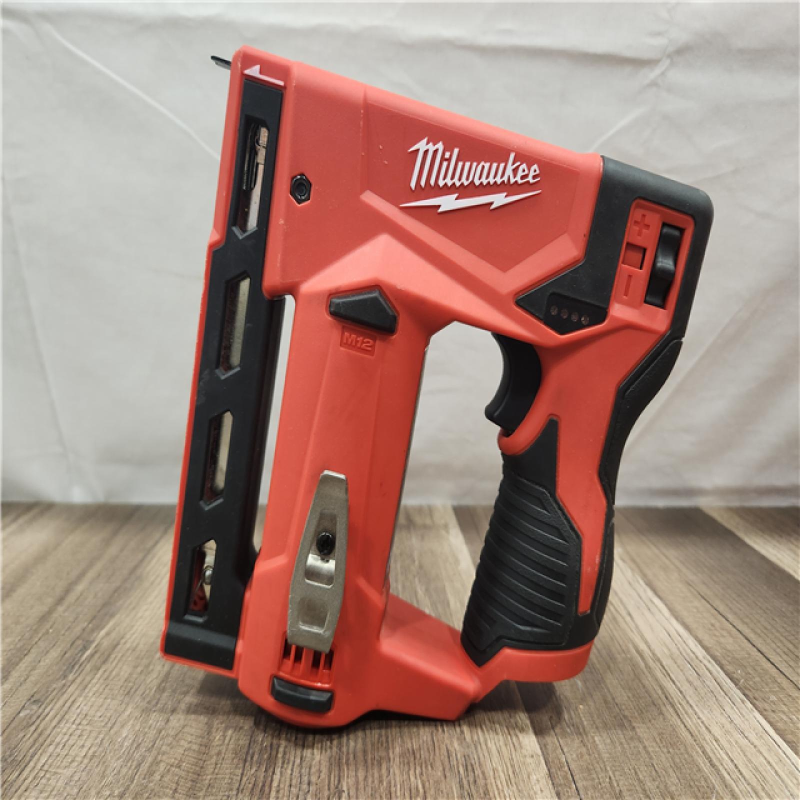 AS-IS- Milwaukee M12 3/8 Crown Stapler (Tool Only)