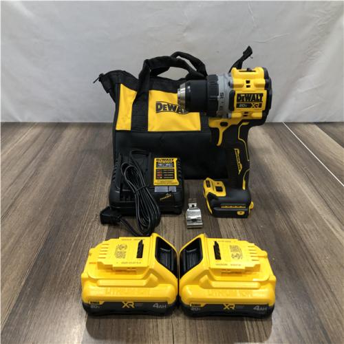 AS-IS DEWALT 20V XR Lithium-Ion Cordless Brushless 1/2 in. Drill/Driver Kit