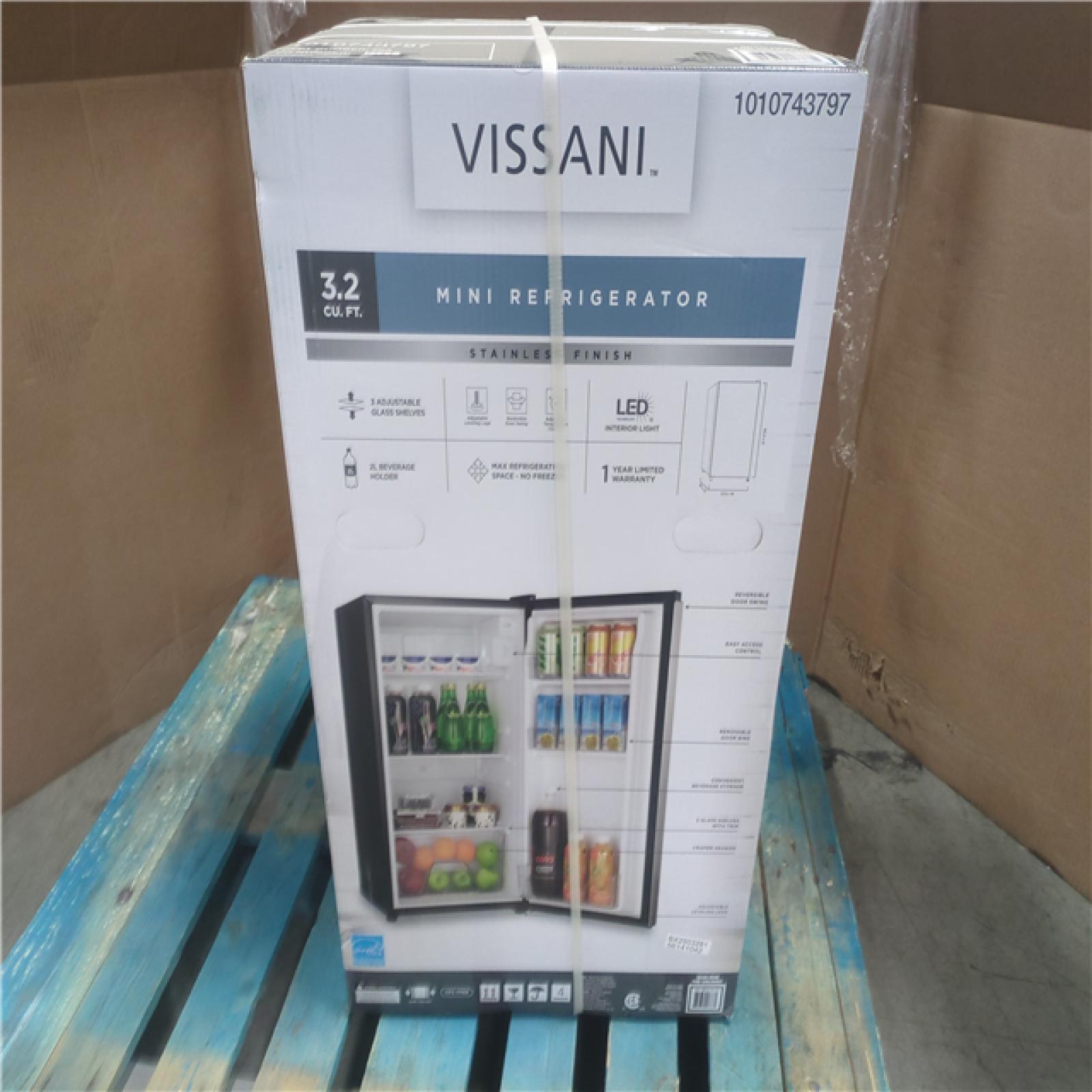 CALIFORNIA NEW VISSANI 3.2 CU. FT. MIN REFRIGERATOR