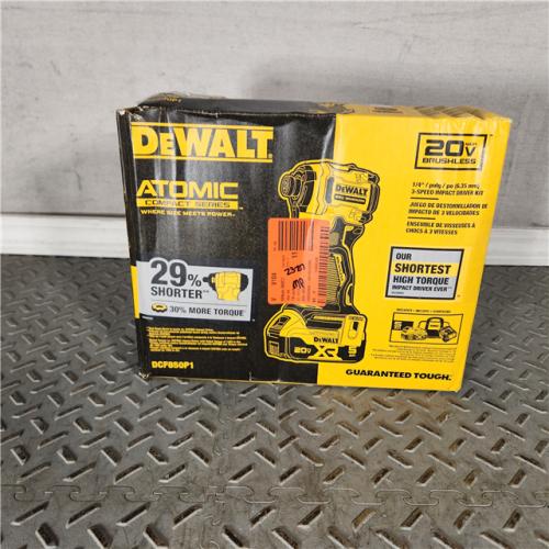 Houston Location - AS-IS DeWalt 20V MAX Atomic 1/4 in. Cordless Brushless 3-Speed Impact Driver Kit (Battery & Charger) - Appears IN LIKE NEW Condition