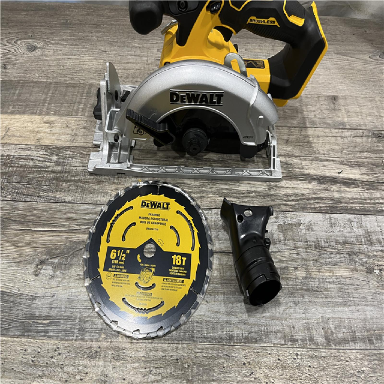 AS-IS DEWALT 20V MAX Cordless Brushless 6-1/2 in. Sidewinder Style Circular Saw (Tool Only)