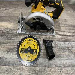 AS-IS DEWALT 20V MAX Cordless Brushless 6-1/2 in. Sidewinder Style Circular Saw (Tool Only)