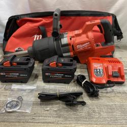 AS-IS Milwaukee FUEL 18V Lithium-Ion Brushless Cordless 1 in. Impact Wrench Extended Reach D-Handle Kit